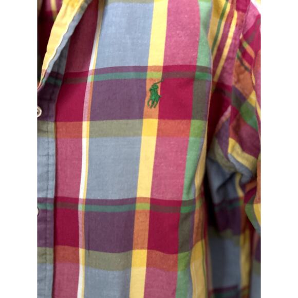 Ralph Lauren Plaid Button Down Shirt, size Medium - Picture 3 of 4